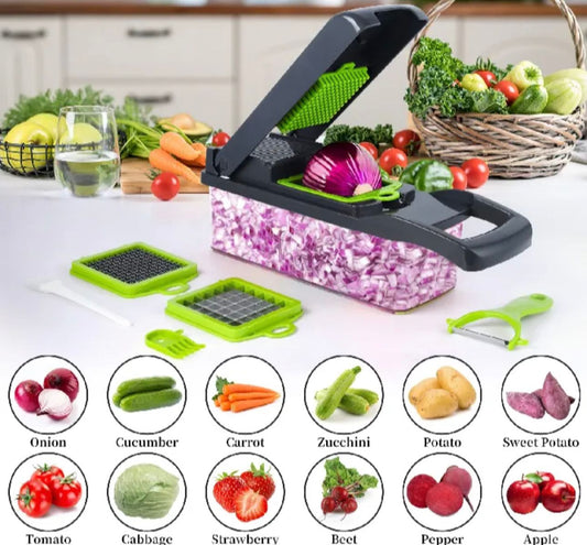 16 in 1 Multi-Function Vegetable Chopper – Complete Kitchen Cutting Solution