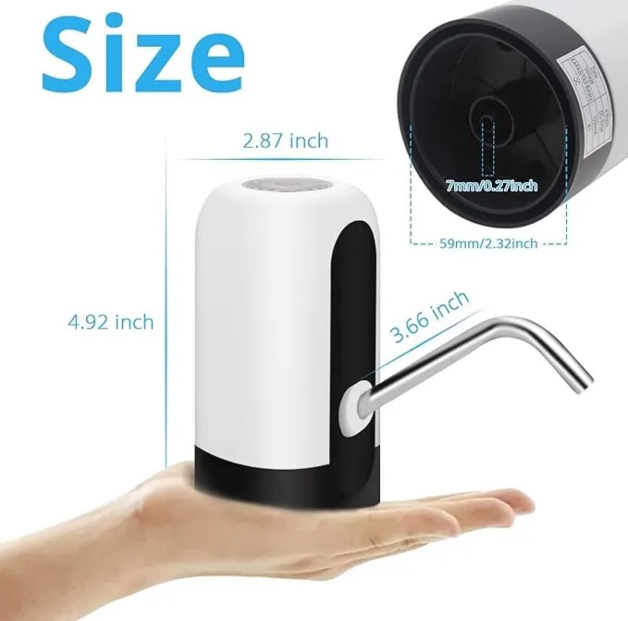 Automatic Water Dispenser Bottle Pump – Rechargeable &amp; Smart Touch Control