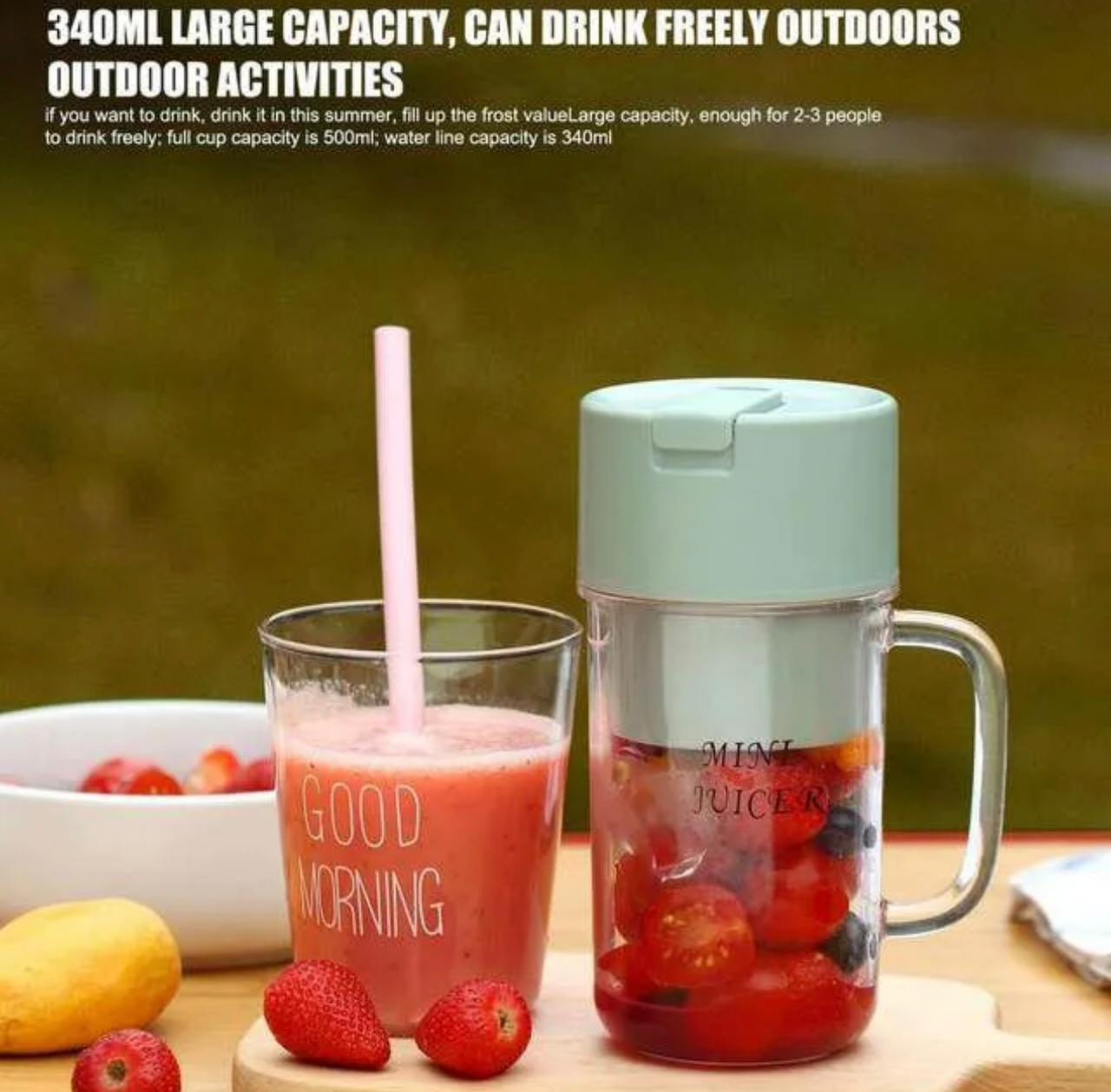 Portable Mini Juicer Blender – USB Rechargeable Smoothie Maker