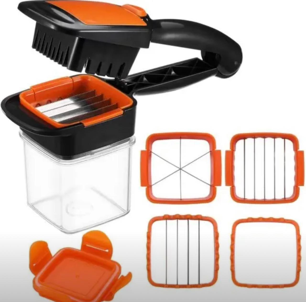 Multi-Function Manual Push Vegetable Chopper – Fast &amp; Effortless Cutting